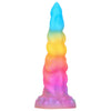 Gode Licorne Arc-en-Ciel Spiralé Phosphorescent 21 cm