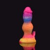 Dildo Dragon Fantastique Arc-en-Ciel en Silicone de 18 cm