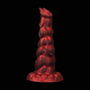 Dildo Dragon Fantastique Rouge en Silicone, Thème Feu