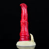 Gode Cheval Fantaisie en Silicone Rouge 23 cm