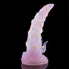 Silicone Gode Monstre  lumineux Fantaisie Courbées À Cornes