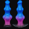 Gode Cheval Bleu Double Nœud Anal